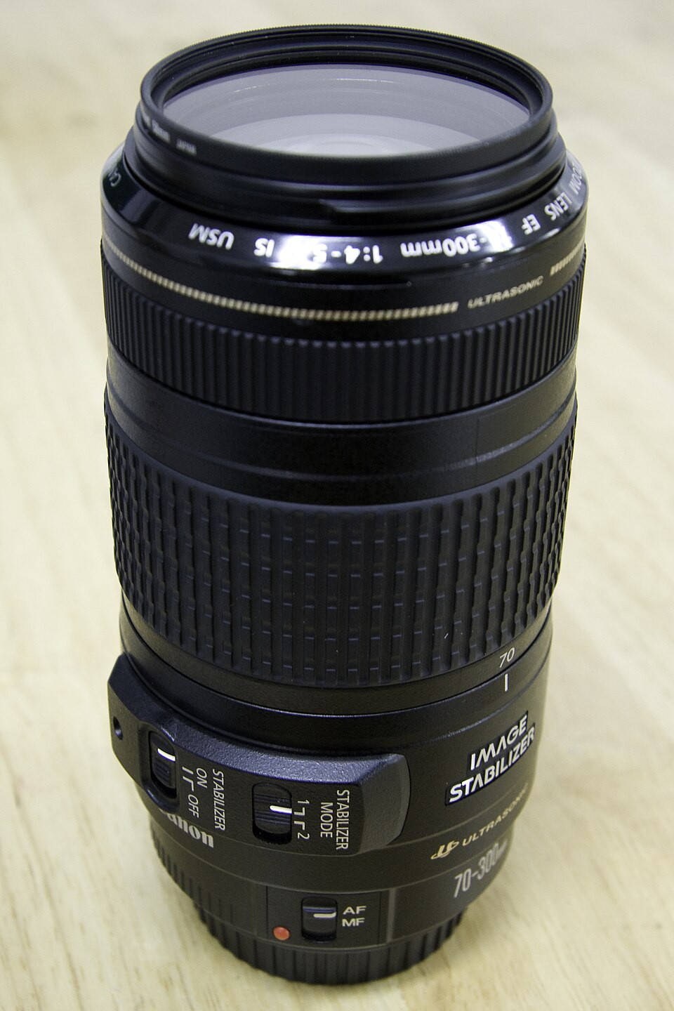 Canon EF 70–300mm f/4–5.6 IS USM lens